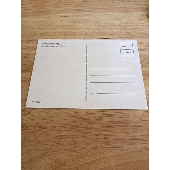 Vintage Postage Serene Place In Den Allgauer Alpen Land Sku 0330 - Picture 4 of 5